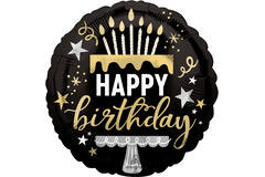 Foil Balloon - "HAPPY birthday" - BD Surprise - 45 cm